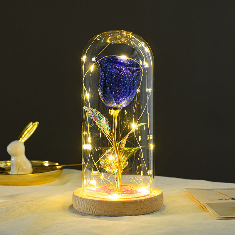 LuminaRose – Premium LED Preserved Rose in Glass Dome🌹💖 - Peaklo Quality