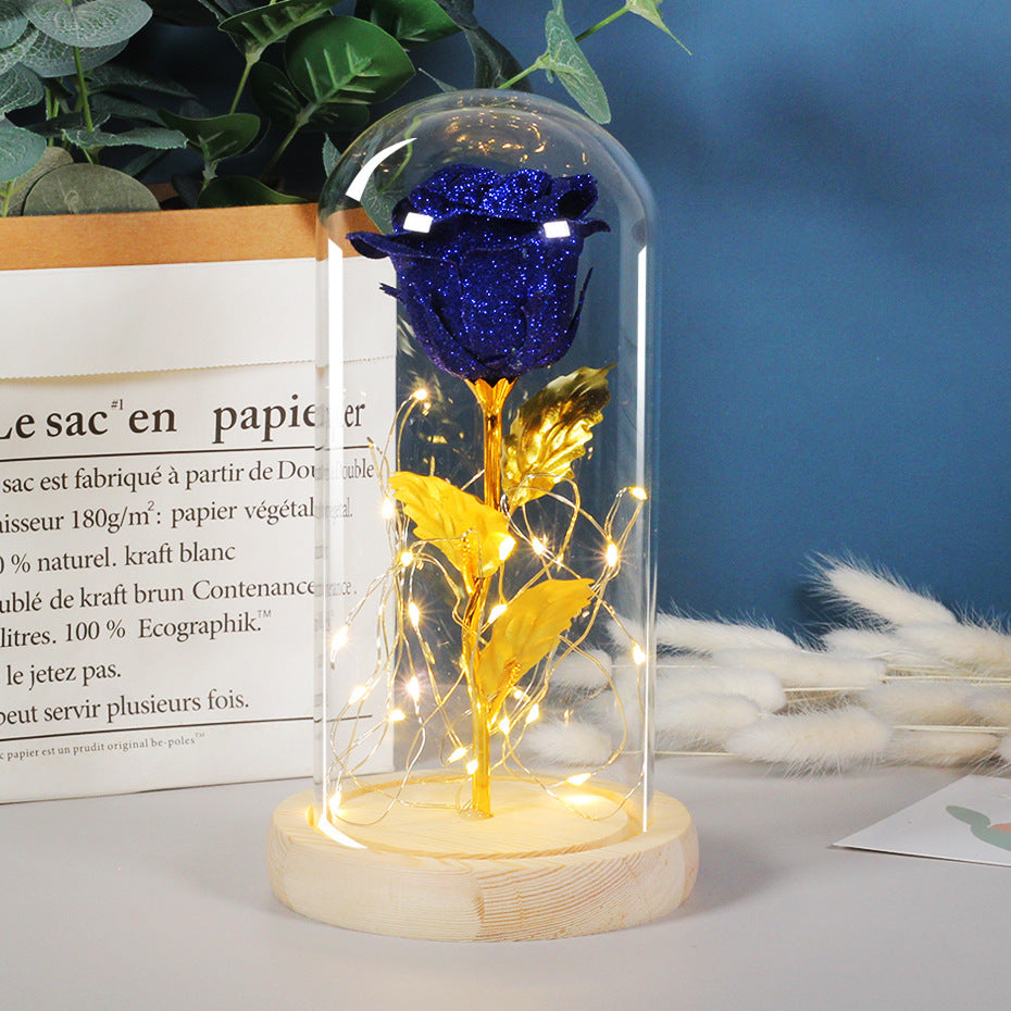 LuminaRose – Premium LED Preserved Rose in Glass Dome🌹💖 - Peaklo Quality