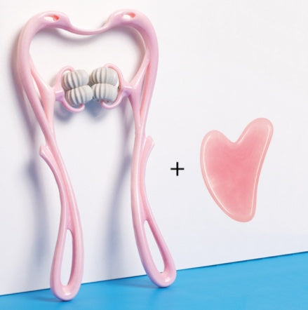 6-Roller Manual Neck Massager for Pain Relief, Relaxation, and Circulation Boost - Peaklo Quality