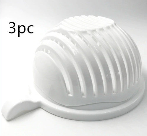 "Creative 60-Second Salad Cutter – Easy Fruit & Vegetable Chopper Bowl" 🥗✨ - Peaklo Quality