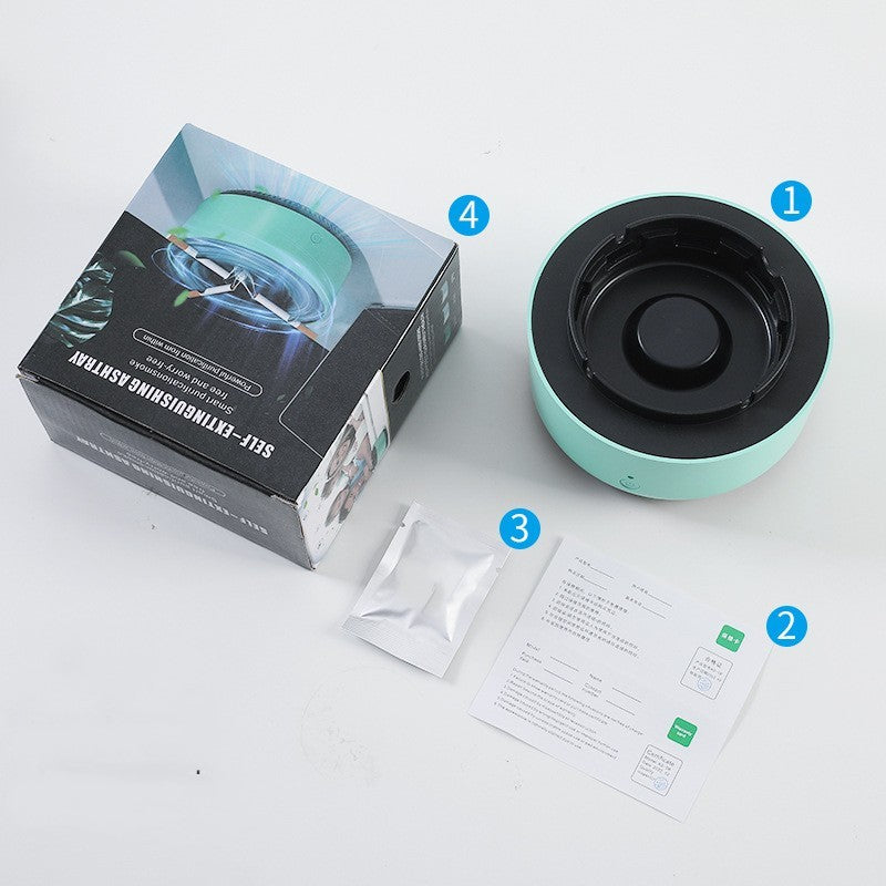 Smart Smokeless Ashtray with Air Purifier – Silent Odor Eliminator for Home & Office - Peaklo Quality