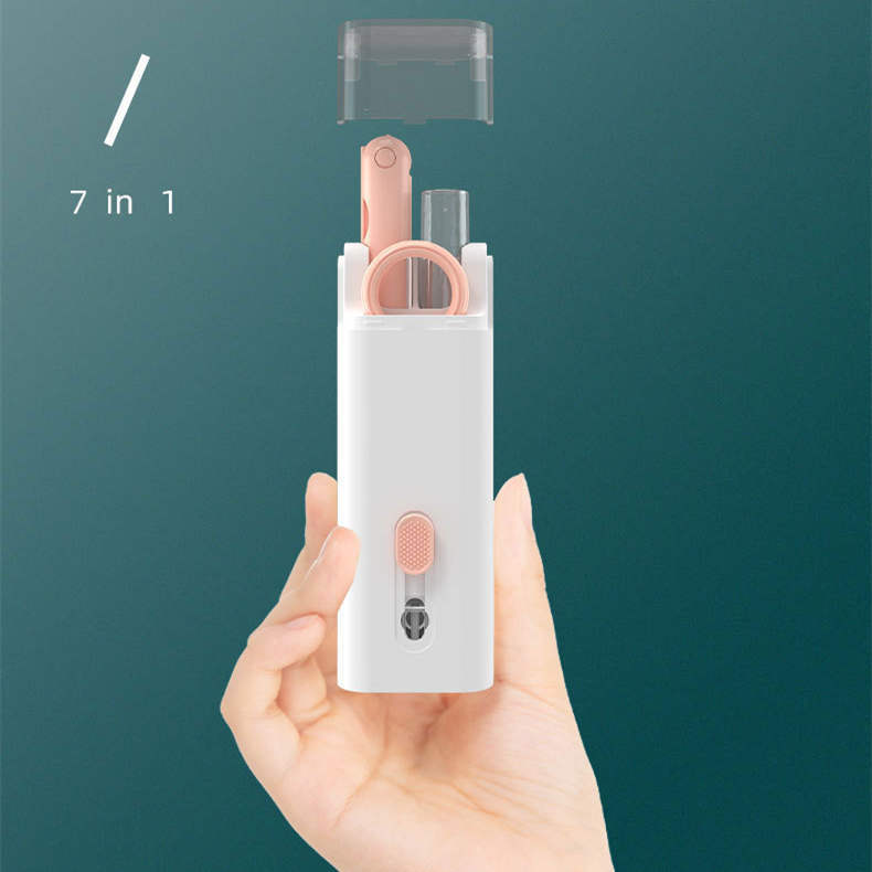 7-in-1 Multifunctional Bluetooth Headset & Keyboard Cleaning Kit – Portable Cleaning Pen with Keycap Puller & Screen Cleaner - Peaklo Quality