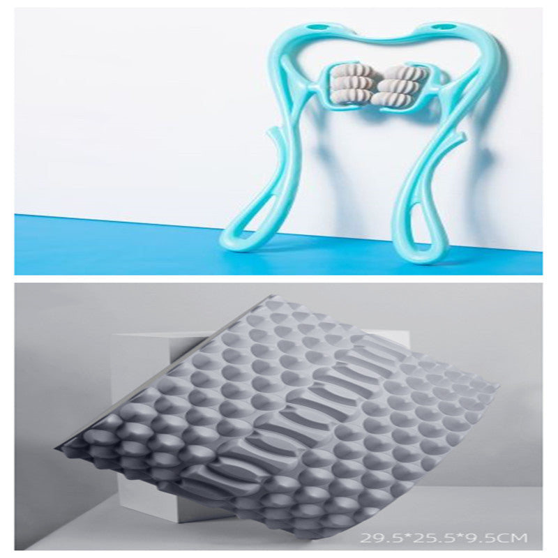 6-Roller Manual Neck Massager for Pain Relief, Relaxation, and Circulation Boost - Peaklo Quality