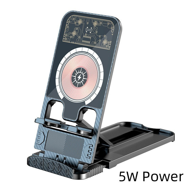 2-in-1 Wireless Phone Charger Portable Ultra-thin Foldable Bracket - Peaklo Quality