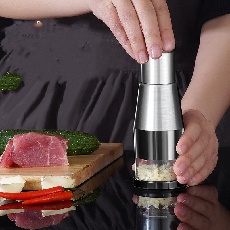 "Manual Garlic Crusher & Vegetable Chopper – Easy Press Kitchen Gadget for Effortless Chopping" 🧄🔪 - Peaklo Quality