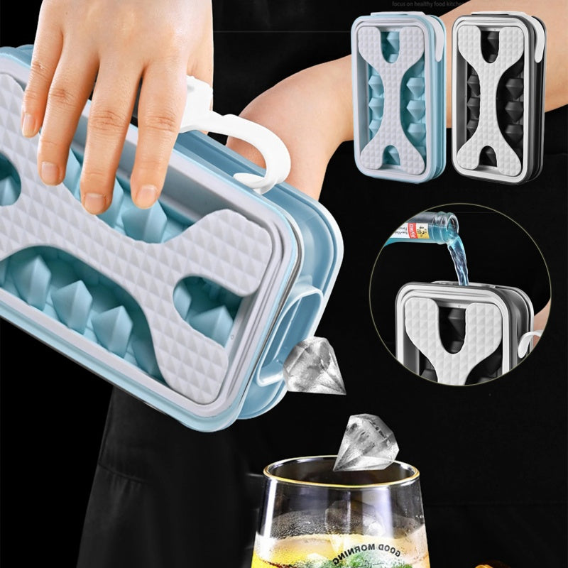 "2-in-1 Portable Ice Ball Maker & Water Bottle – Silicone Ice Cube Mold for Drinks & Summer Fun" ❄️🥤 - Peaklo Quality