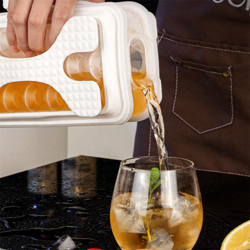 "2-in-1 Portable Ice Ball Maker & Water Bottle – Silicone Ice Cube Mold for Drinks & Summer Fun" ❄️🥤 - Peaklo Quality