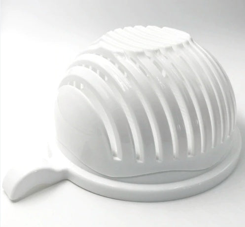 "Creative 60-Second Salad Cutter – Easy Fruit & Vegetable Chopper Bowl" 🥗✨ - Peaklo Quality