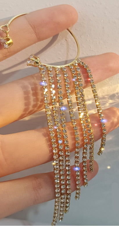"Elegant Long Tassel Earrings – Fashionable & Chic Statement Jewelry" ✨ - Peaklo Quality