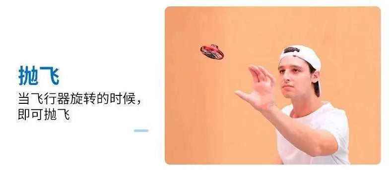 "LED Magic UFO Flying Spinner – Boomerang Mini Drone & Fidget Toy for Endless Fun!" 🚀✨ - Peaklo Quality