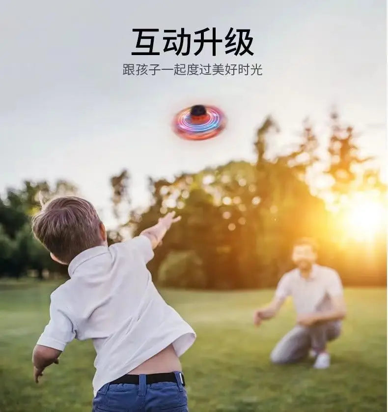 "LED Magic UFO Flying Spinner – Boomerang Mini Drone & Fidget Toy for Endless Fun!" 🚀✨ - Peaklo Quality
