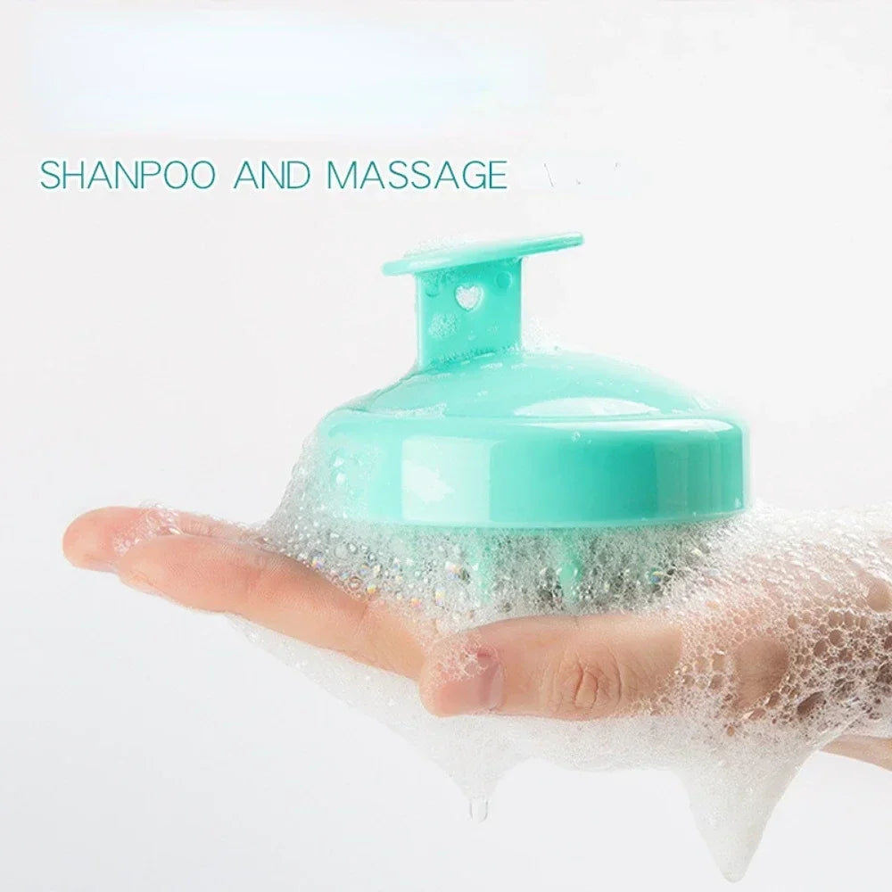 "Silicone Scalp Massage Shampoo Brush – Deep Clean & Relaxing Hair Care Tool" 💆♀️✨ - Peaklo Quality