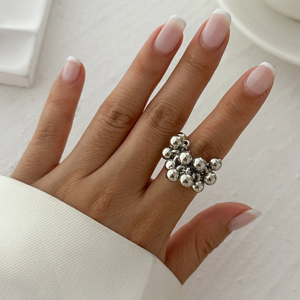 IngeSight.Z Trendy Irregular Metal Open Ring – Stylish Punk Jewelry for Men & Women ✨💍 - Peaklo Quality