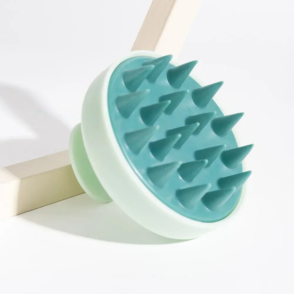 "Silicone Scalp Massage Shampoo Brush – Deep Clean & Relaxing Hair Care Tool" 💆♀️✨ - Peaklo Quality