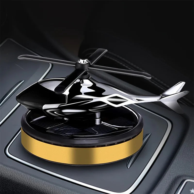 "Solar-Powered Helicopter Car Air Freshener – Long-Lasting Fragrance & Stylish Dash Trim!" 🚁✨ - Peaklo Quality