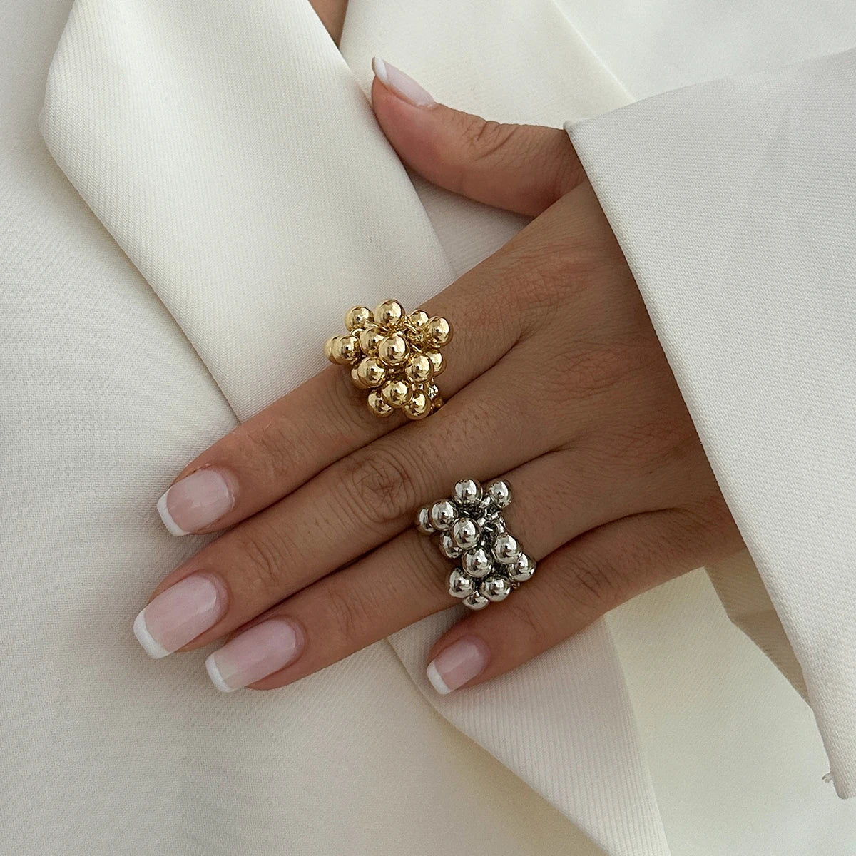 IngeSight.Z Trendy Irregular Metal Open Ring – Stylish Punk Jewelry for Men & Women ✨💍 - Peaklo Quality