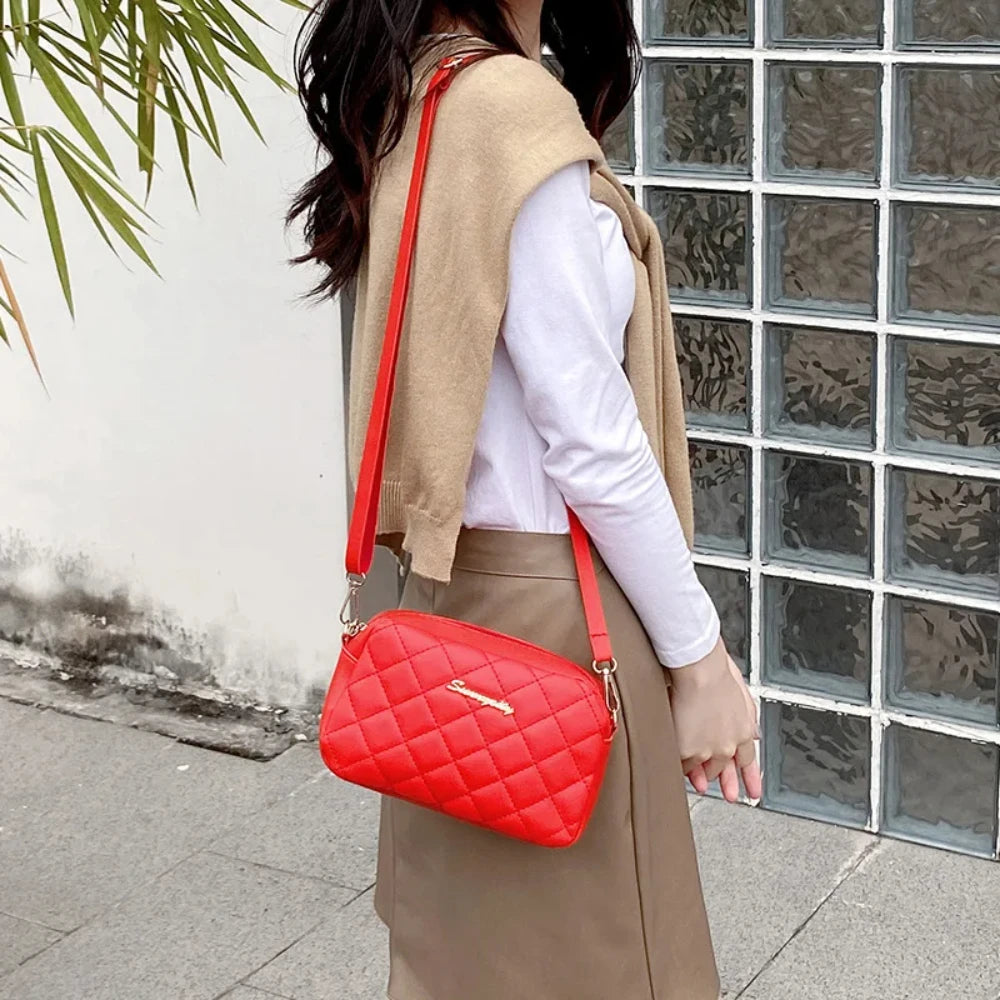 "2024 Trendy Tassel Small Messenger Bag – Elegant Lingge Embroidery Crossbody for Women" ✨👜 - Peaklo Quality