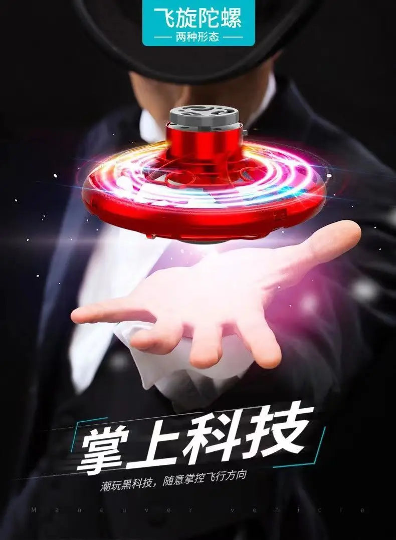 "LED Magic UFO Flying Spinner – Boomerang Mini Drone & Fidget Toy for Endless Fun!" 🚀✨ - Peaklo Quality