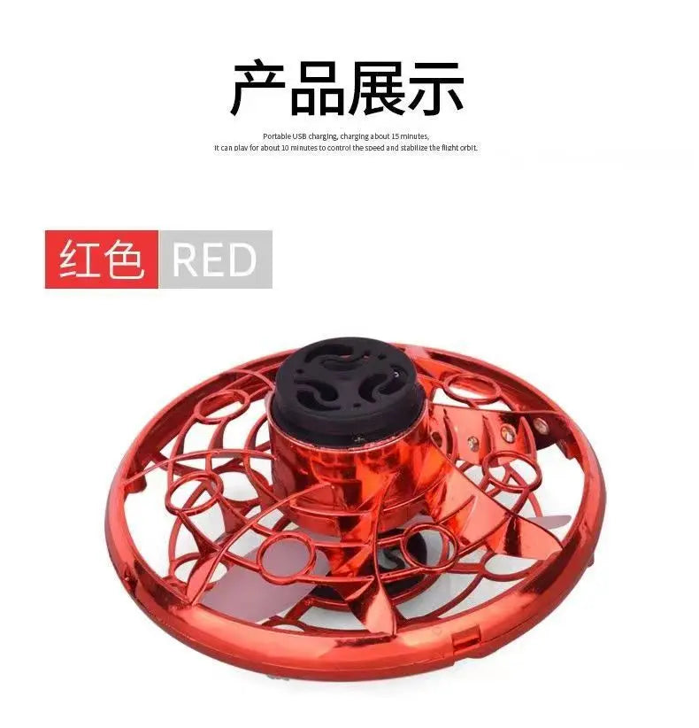 "LED Magic UFO Flying Spinner – Boomerang Mini Drone & Fidget Toy for Endless Fun!" 🚀✨ - Peaklo Quality
