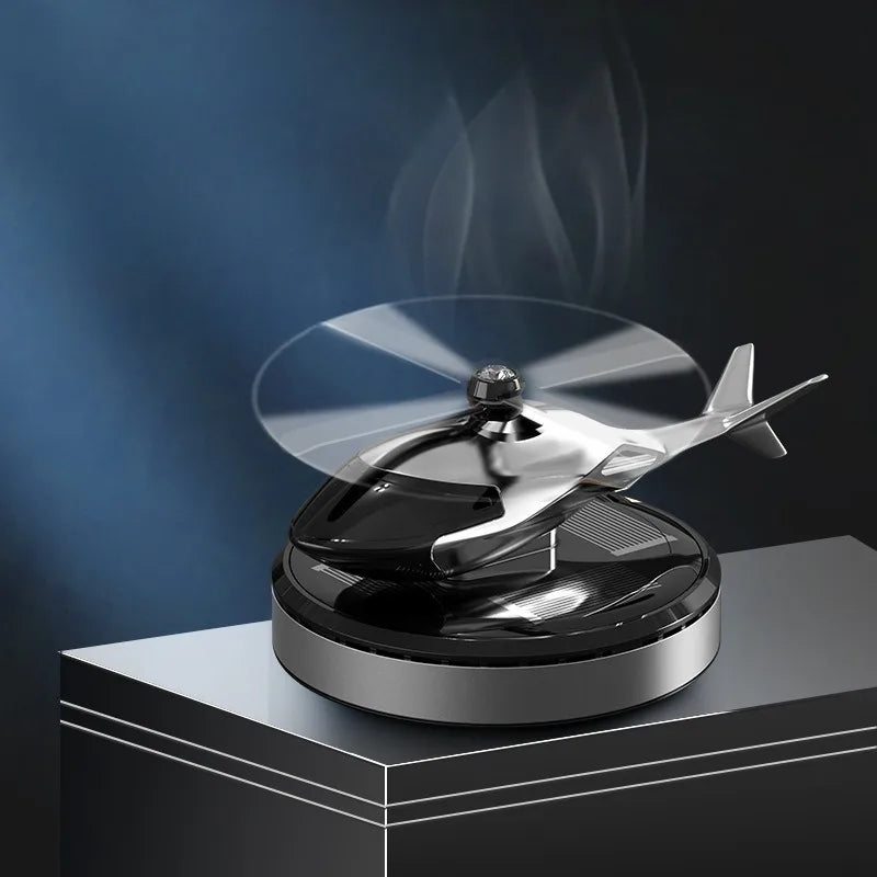 "Solar-Powered Helicopter Car Air Freshener – Long-Lasting Fragrance & Stylish Dash Trim!" 🚁✨ - Peaklo Quality