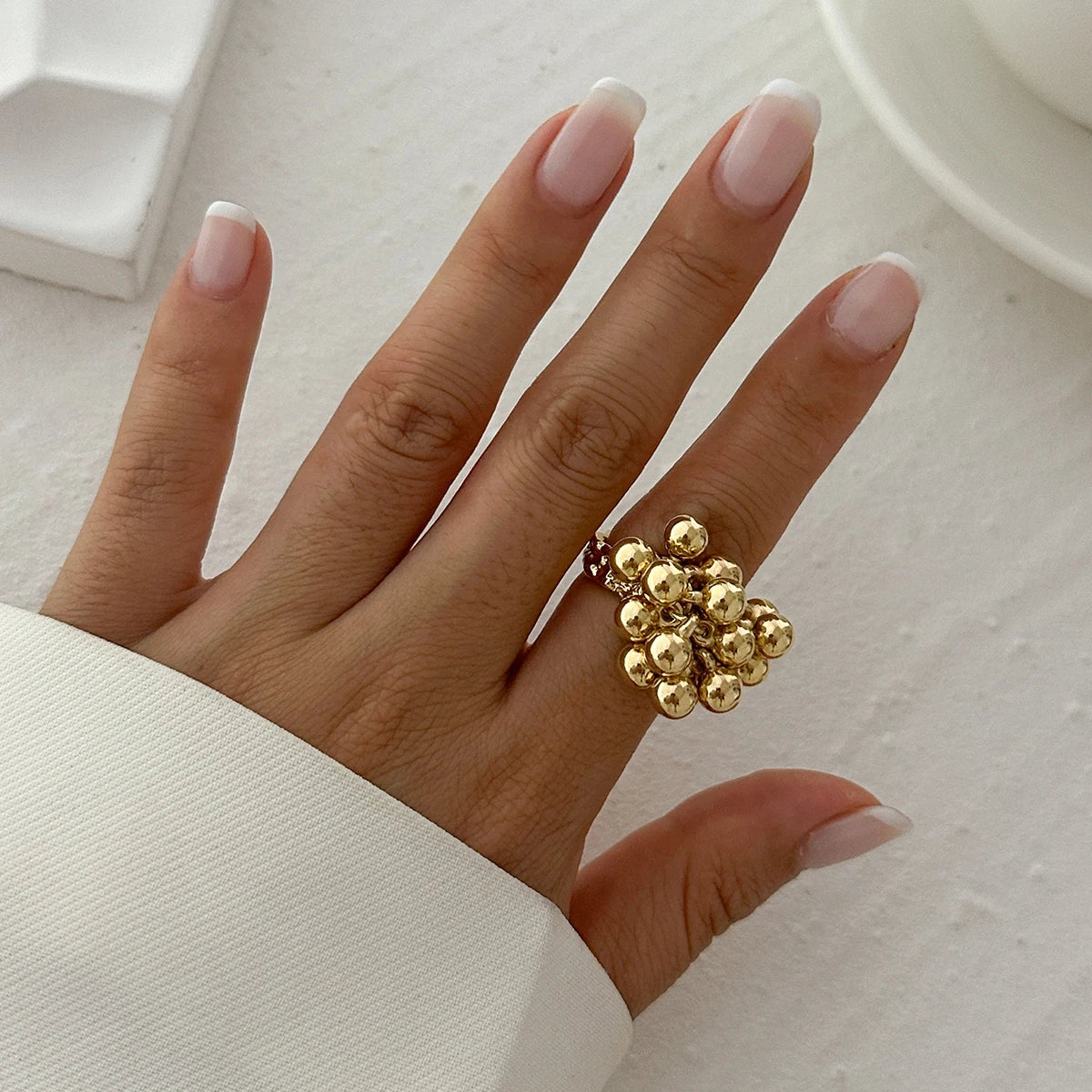 IngeSight.Z Trendy Irregular Metal Open Ring – Stylish Punk Jewelry for Men & Women ✨💍 - Peaklo Quality
