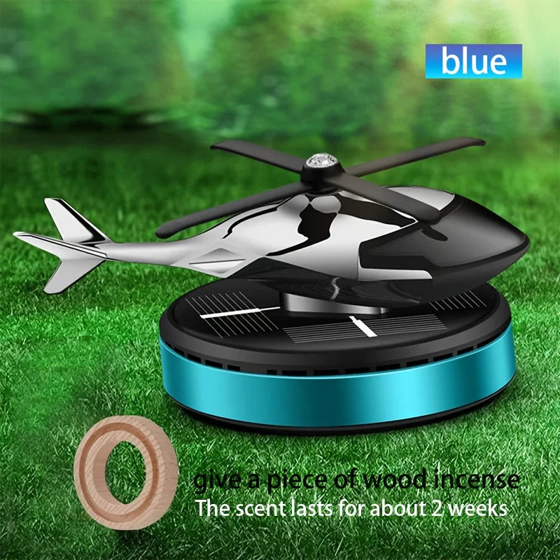 "Solar-Powered Helicopter Car Air Freshener – Long-Lasting Fragrance & Stylish Dash Trim!" 🚁✨ - Peaklo Quality
