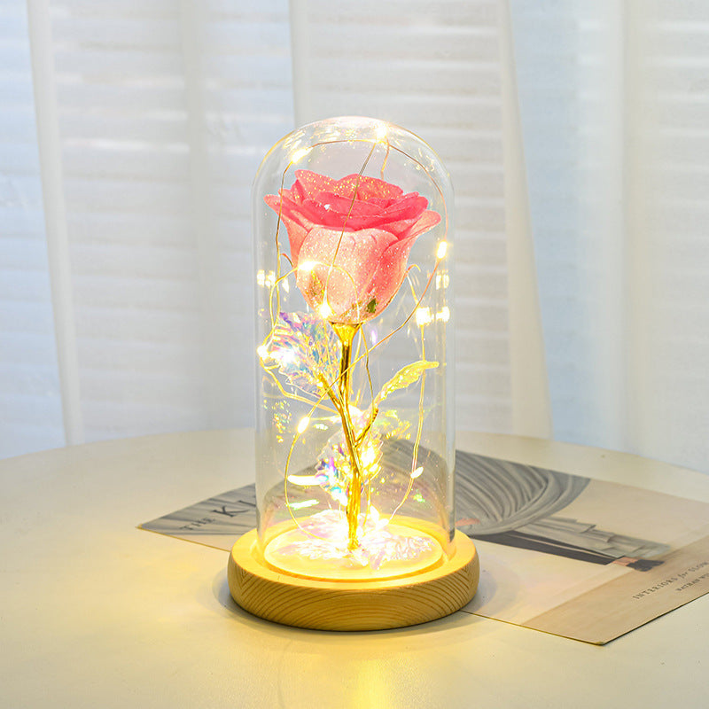 LuminaRose – Premium LED Preserved Rose in Glass Dome🌹💖 - Peaklo Quality