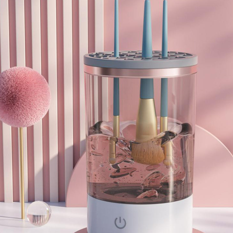 ✨ Portable Electric Makeup Brush Cleaner – Automatic USB Rechargeable Cosmetic Brush Cleaning Machine for Eyeshadow & Facial Brushes ✨ - Peaklo Quality