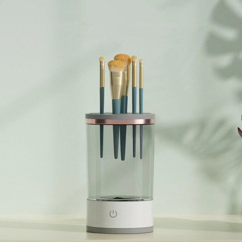 ✨ Portable Electric Makeup Brush Cleaner – Automatic USB Rechargeable Cosmetic Brush Cleaning Machine for Eyeshadow & Facial Brushes ✨ - Peaklo Quality