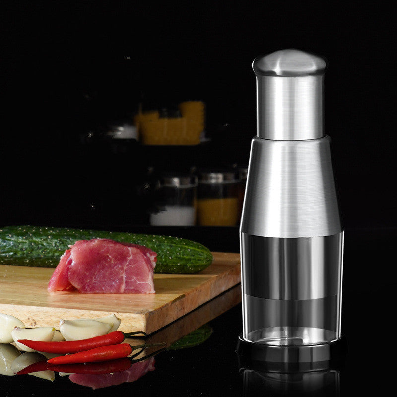 "Manual Garlic Crusher & Vegetable Chopper – Easy Press Kitchen Gadget for Effortless Chopping" 🧄🔪 - Peaklo Quality