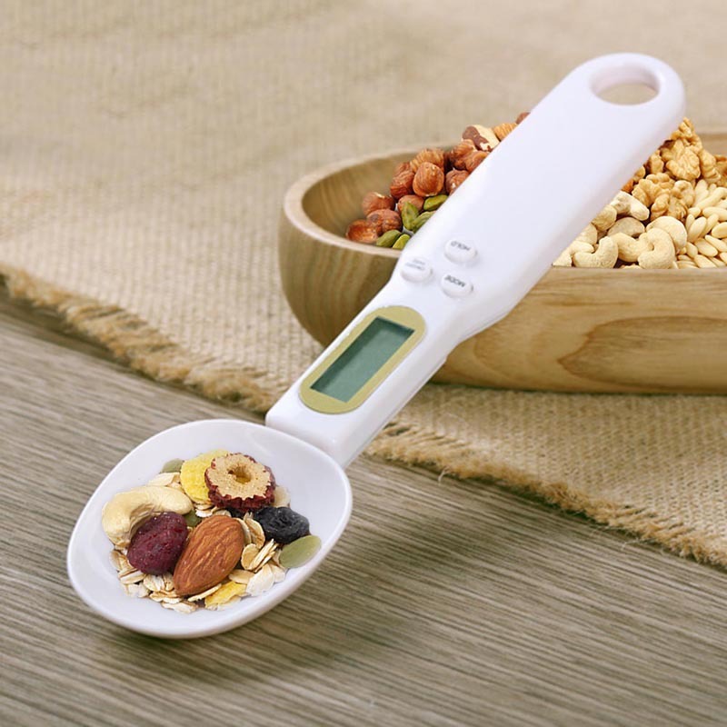 "Digital Measuring Spoon Scale – Precision Kitchen Weighing Tool for Baking & Cooking" 🍽️📏