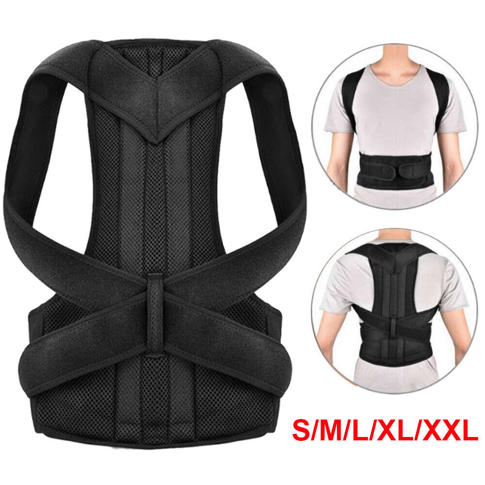 Adjustable Posture Corrector Back Brace Vest For Men Women Lumbar Shoulder Support Belt