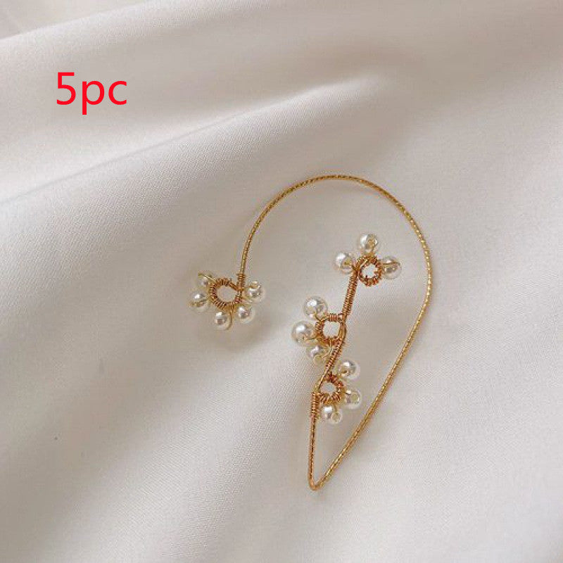 "New Summer Fashion Braided Pearl Earrings – Elegant & Trendy Statement Jewelry" ✨💎