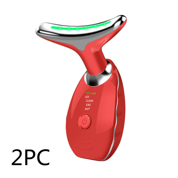 "Neck & Face LED Beauty Device – Skin Tightening, Anti-Wrinkle, Double Chin Reducer & Lifting Massager" ✨💆‍♀️