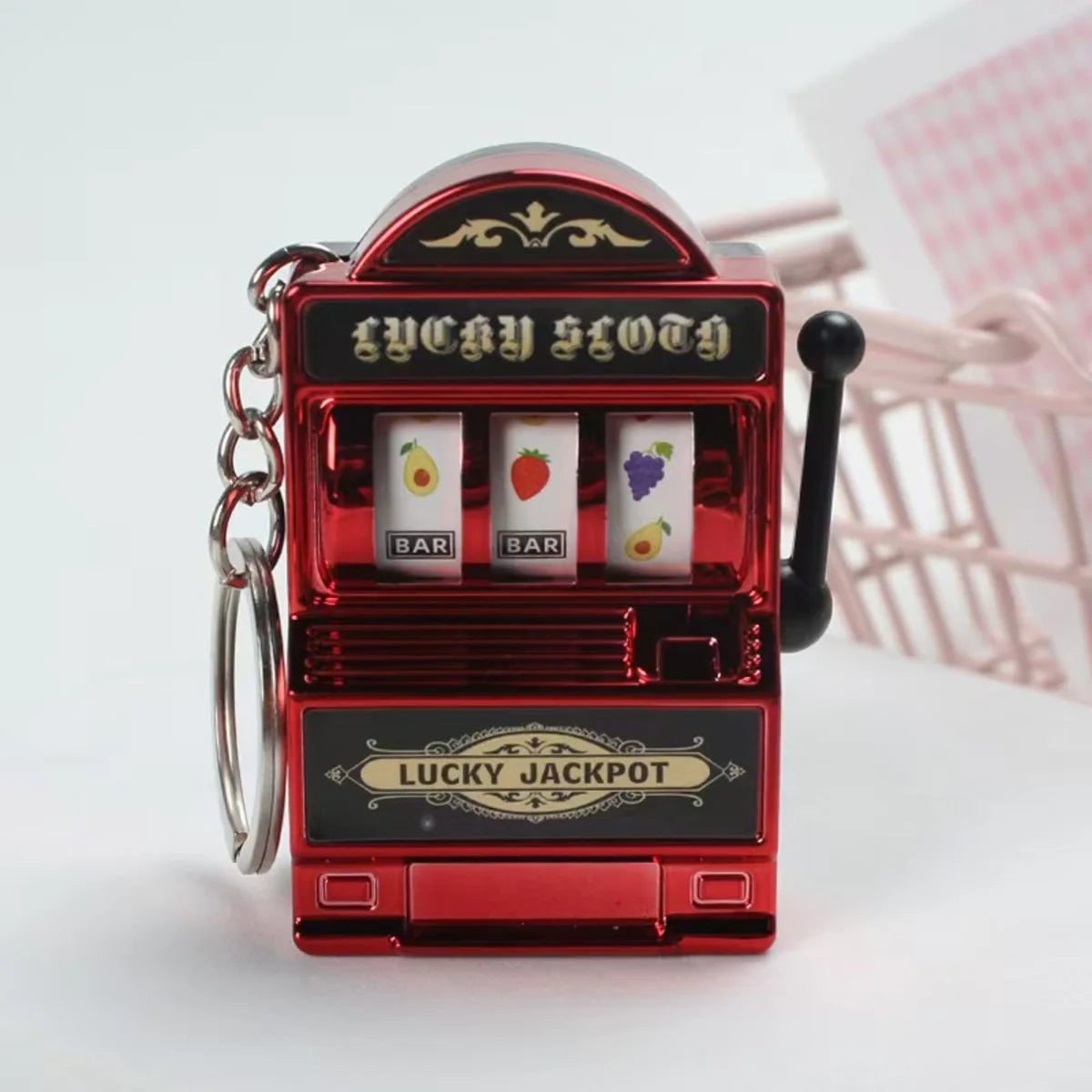 "Mini Slot Machine Keychain – Fun & Trendy Casino-Inspired Accessory" 🎰✨