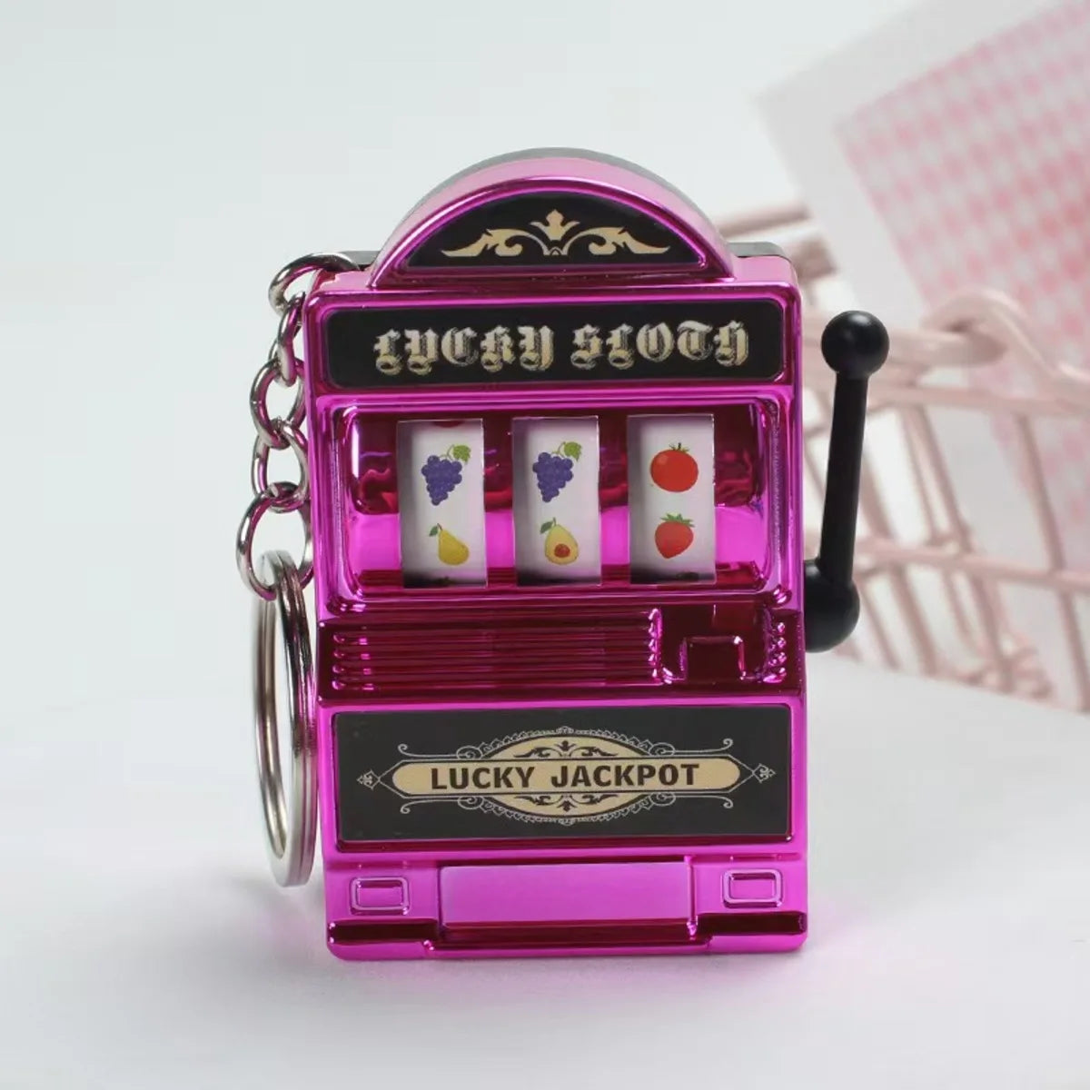 "Mini Slot Machine Keychain – Fun & Trendy Casino-Inspired Accessory" 🎰✨