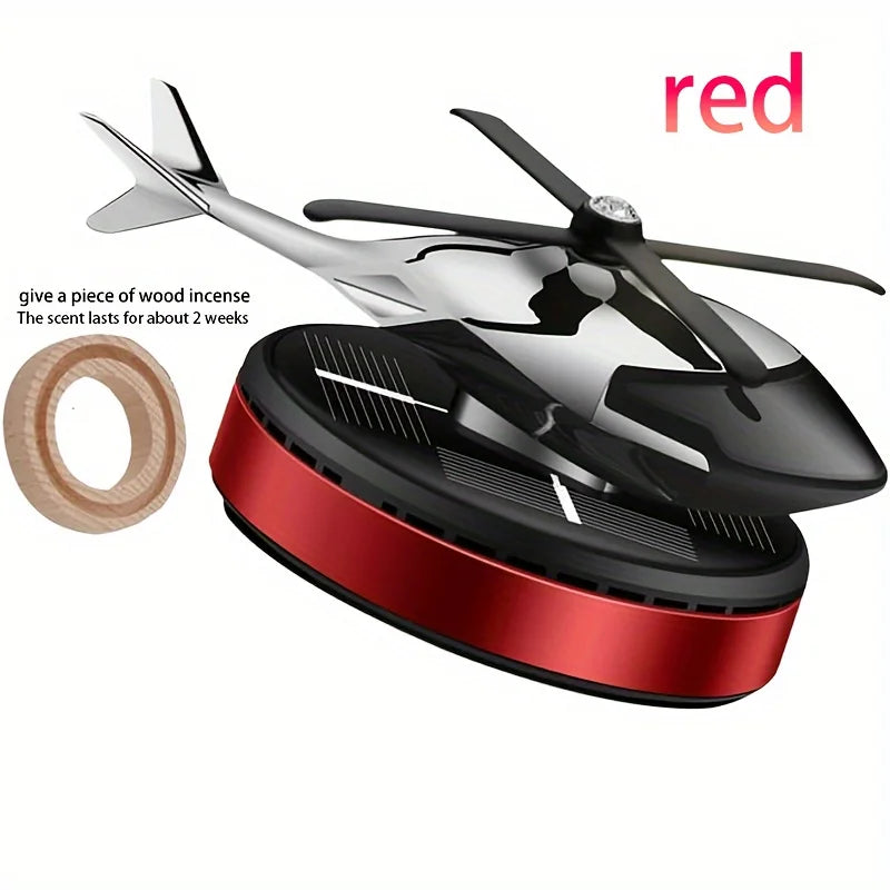 "Solar-Powered Helicopter Car Air Freshener – Long-Lasting Fragrance & Stylish Dash Trim!" 🚁✨