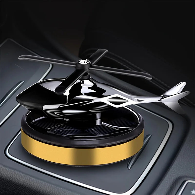 "Solar-Powered Helicopter Car Air Freshener – Long-Lasting Fragrance & Stylish Dash Trim!" 🚁✨ - Peaklo Quality