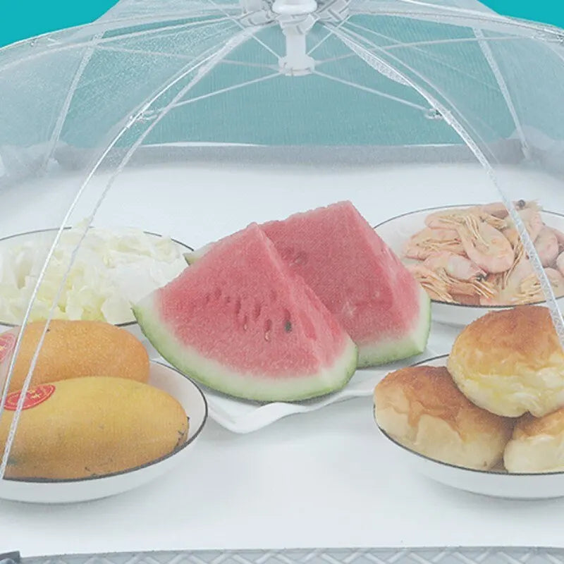 "Foldable Mesh Food Cover – Protect Your Meals from Flies & Dust!" 🏡🍽️✨