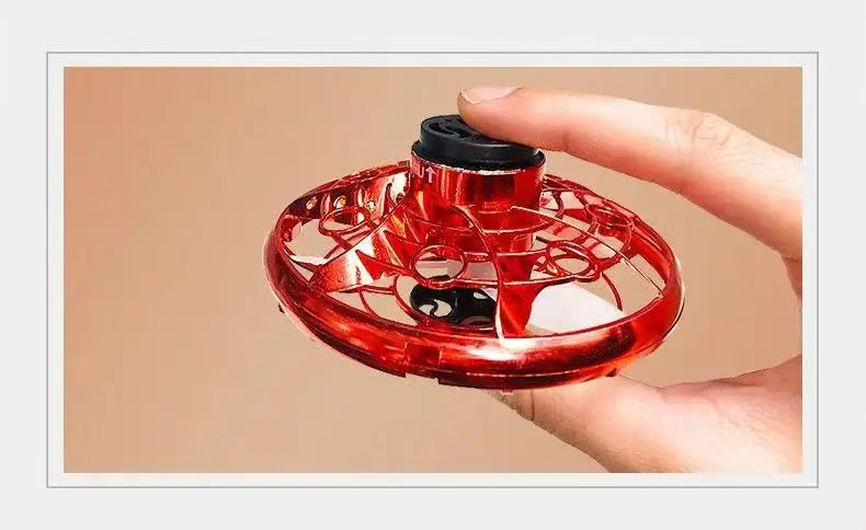 "LED Magic UFO Flying Spinner – Boomerang Mini Drone & Fidget Toy for Endless Fun!" 🚀✨