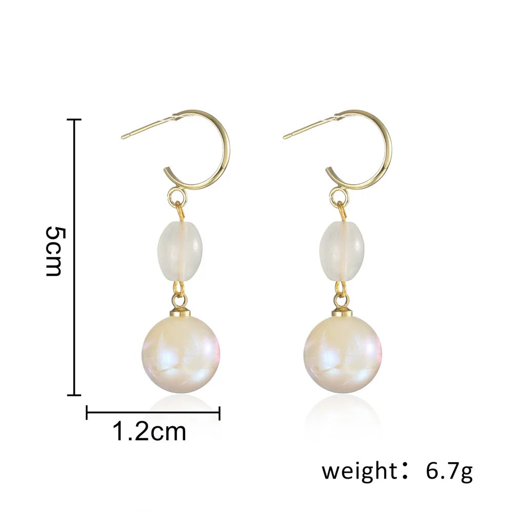 2024 Trendy Long Pearl Earrings – Elegant Floral Rhinestone Wedding Jewelry ✨