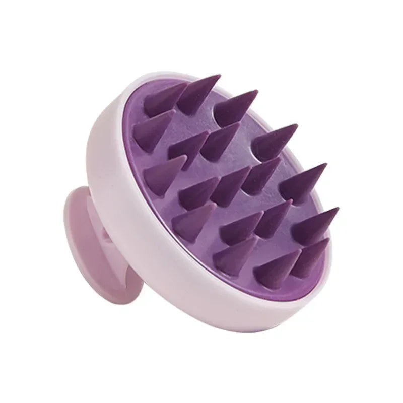 "Silicone Scalp Massage Shampoo Brush – Deep Clean & Relaxing Hair Care Tool" 💆‍♀️✨