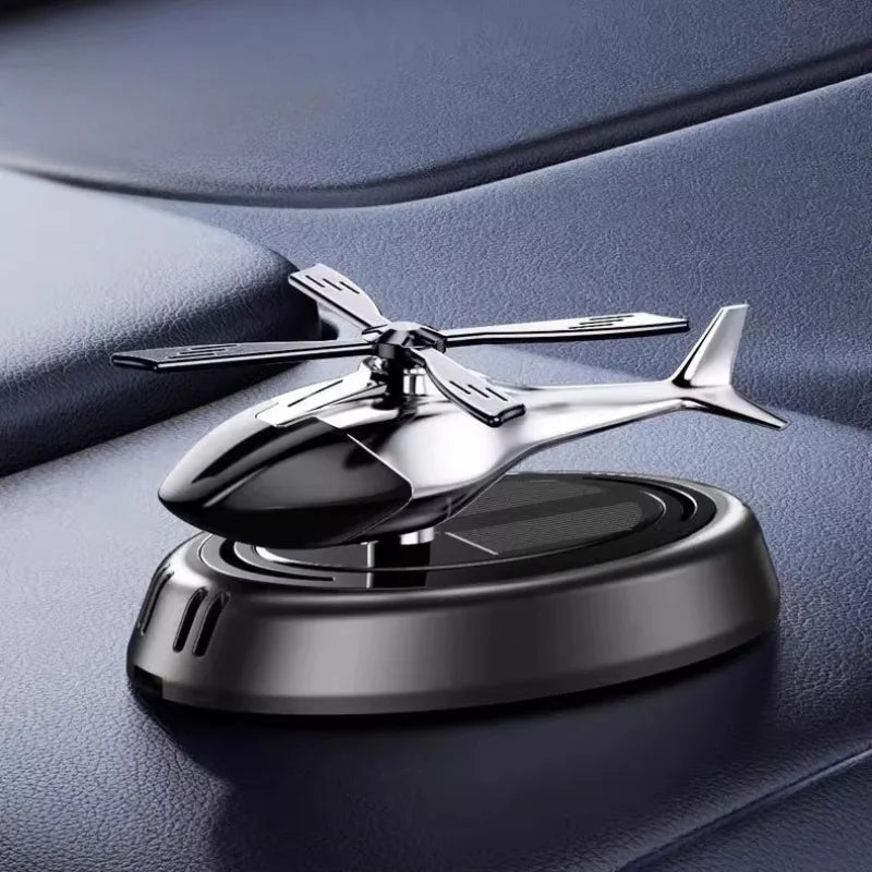 "Solar-Powered Helicopter Car Air Freshener – Long-Lasting Fragrance & Stylish Dash Trim!" 🚁✨