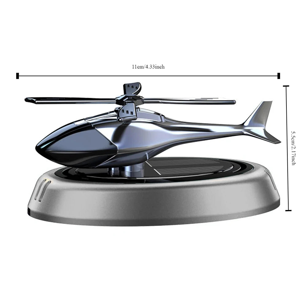 "Solar-Powered Helicopter Car Air Freshener – Long-Lasting Fragrance & Stylish Dash Trim!" 🚁✨