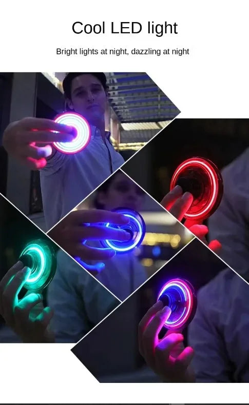 "LED Magic UFO Flying Spinner – Boomerang Mini Drone & Fidget Toy for Endless Fun!" 🚀✨