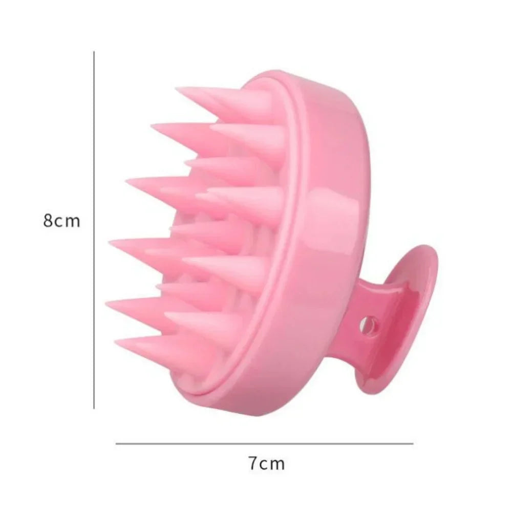 "Silicone Scalp Massage Shampoo Brush – Deep Clean & Relaxing Hair Care Tool" 💆‍♀️✨