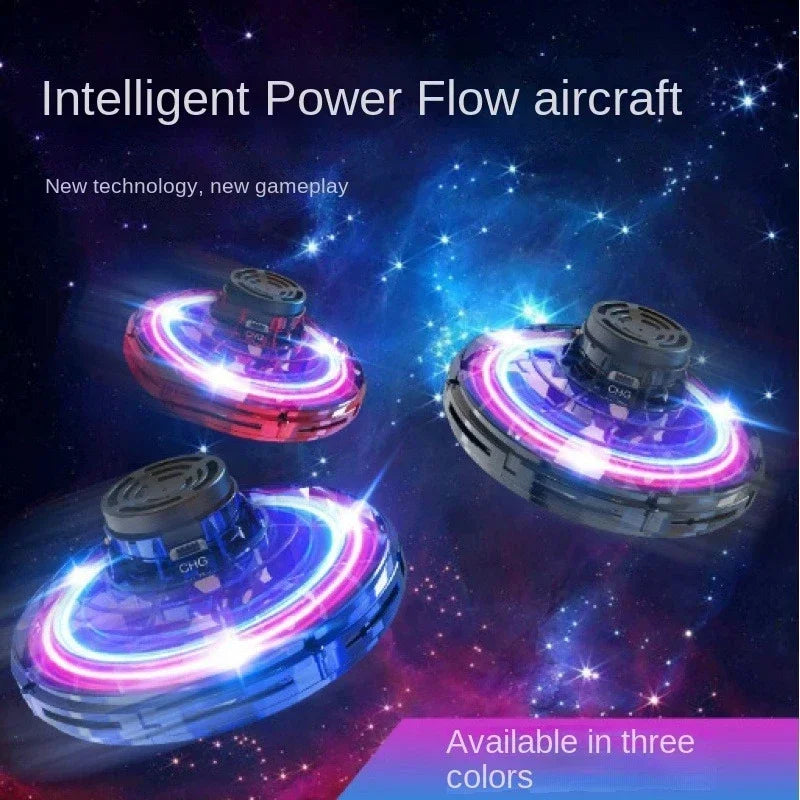 "LED Magic UFO Flying Spinner – Boomerang Mini Drone & Fidget Toy for Endless Fun!" 🚀✨