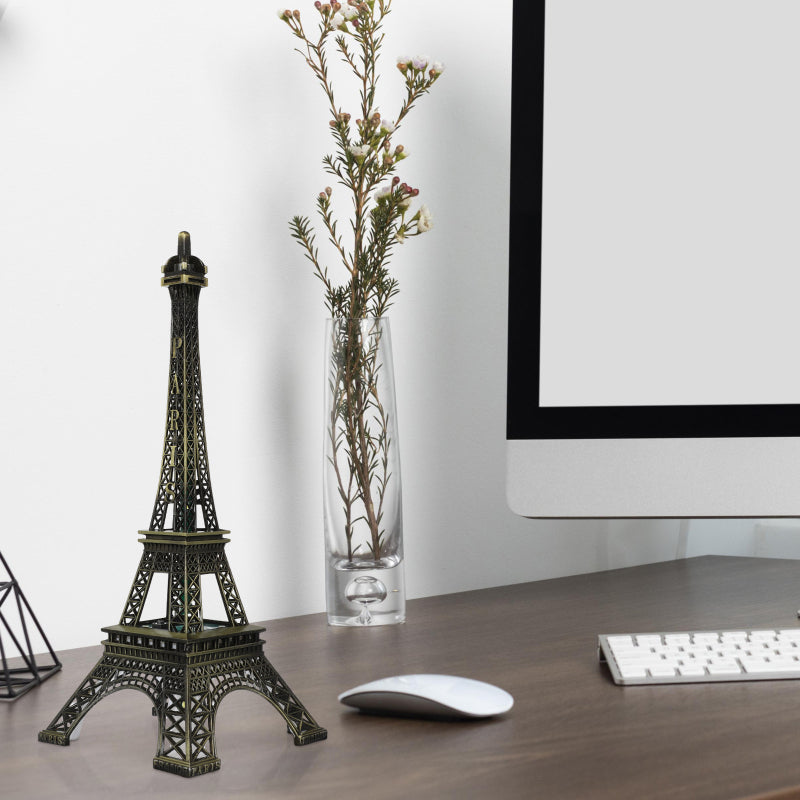 Led Light Paris Eiffel Tower Wedding Decoration Architecture Metal Crafts Vintage Model Desktop Decoration Travel Souvenirs - Peaklo Quality